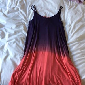 ombré flowy dress